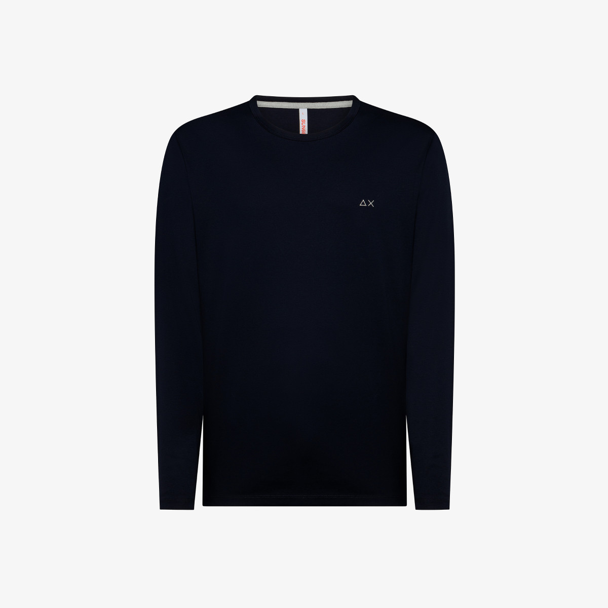 T-SHIRT SOLID LUXURY L/S NAVY BLUE