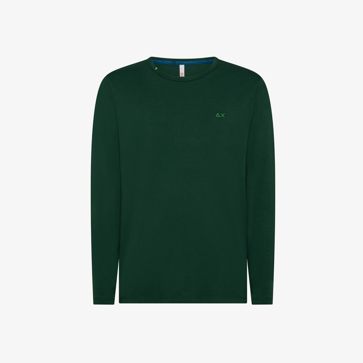 T-SHIRT BASIC L/S VERDE SCURO