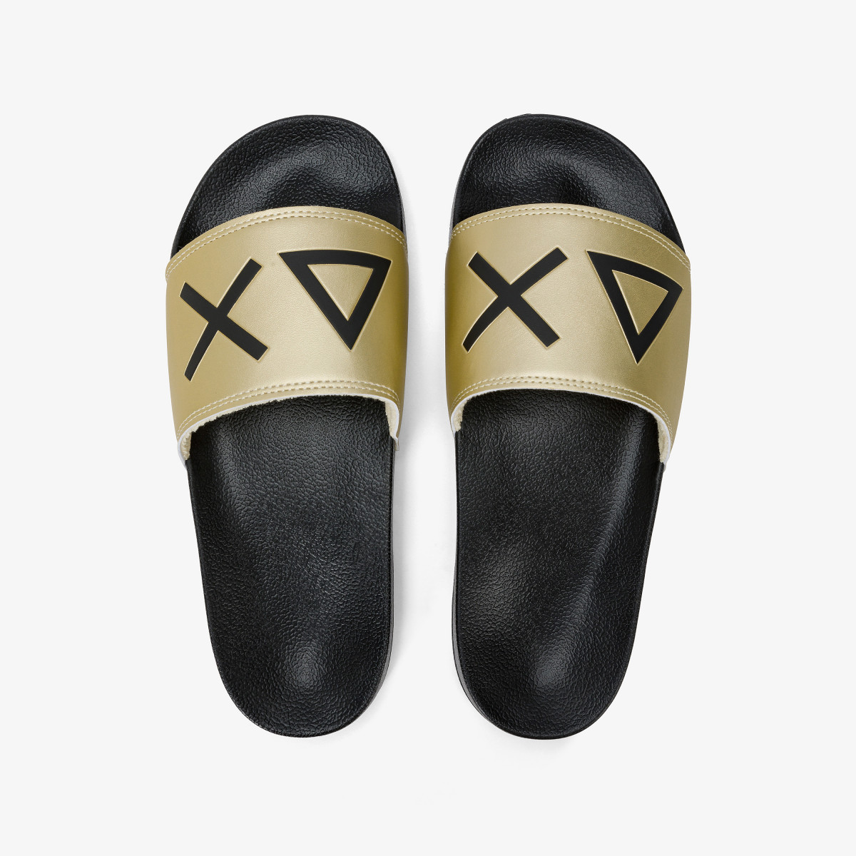 SLIPPERS LOGO BLACK/GOLD