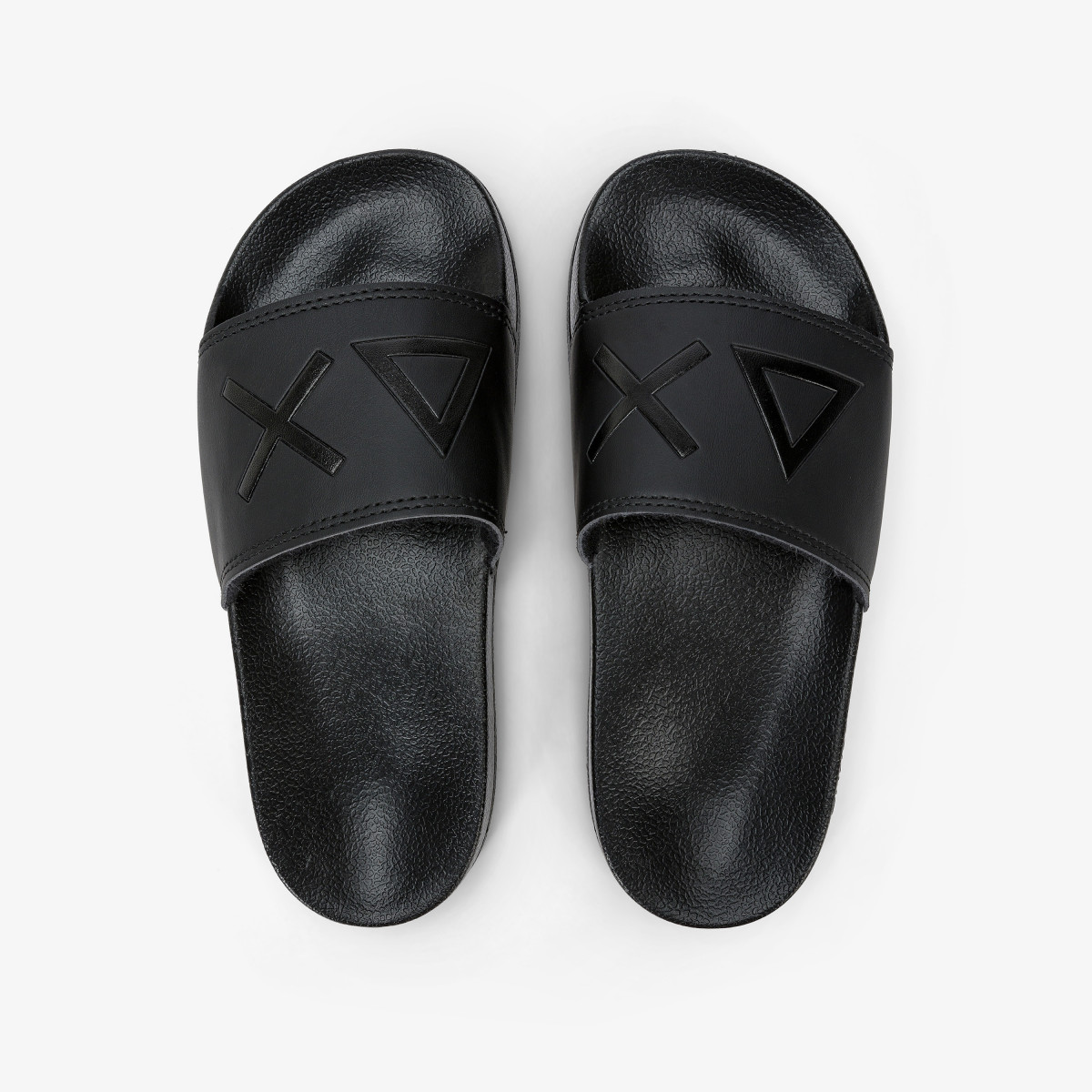 BOY'S SLIPPERS LOGO BLACK