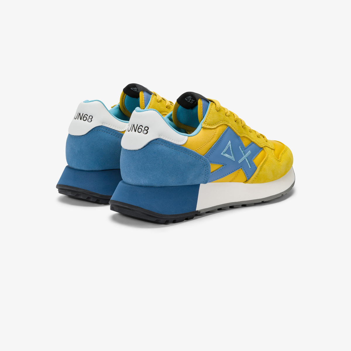 Sneaker Jaki in nylon e suede giallo