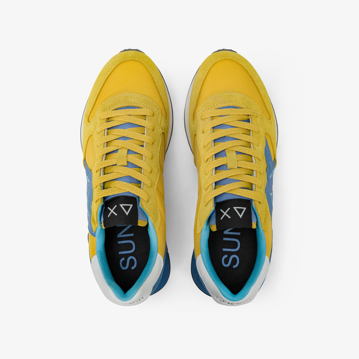 Sneaker Jaki in nylon e suede giallo