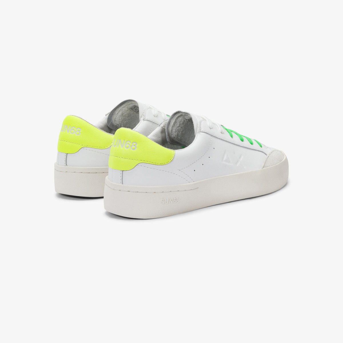 STREET LEATHER WHITE/YELLOW FLUO