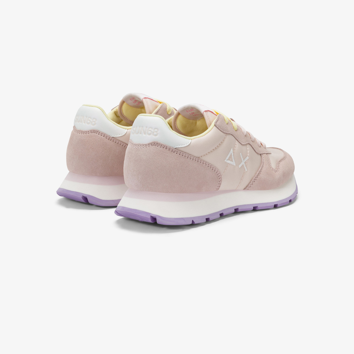 Ally porcelain suede and nylon sneaker