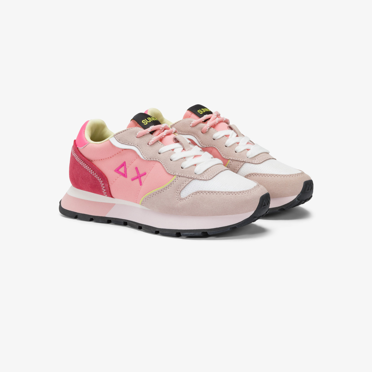 Ally Color Explosion porcelain suede and nylon sneaker