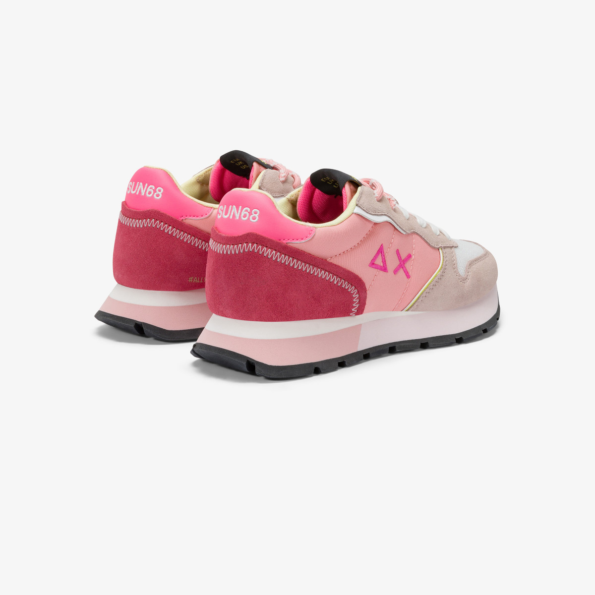 Ally Color Explosion porcelain suede and nylon sneaker