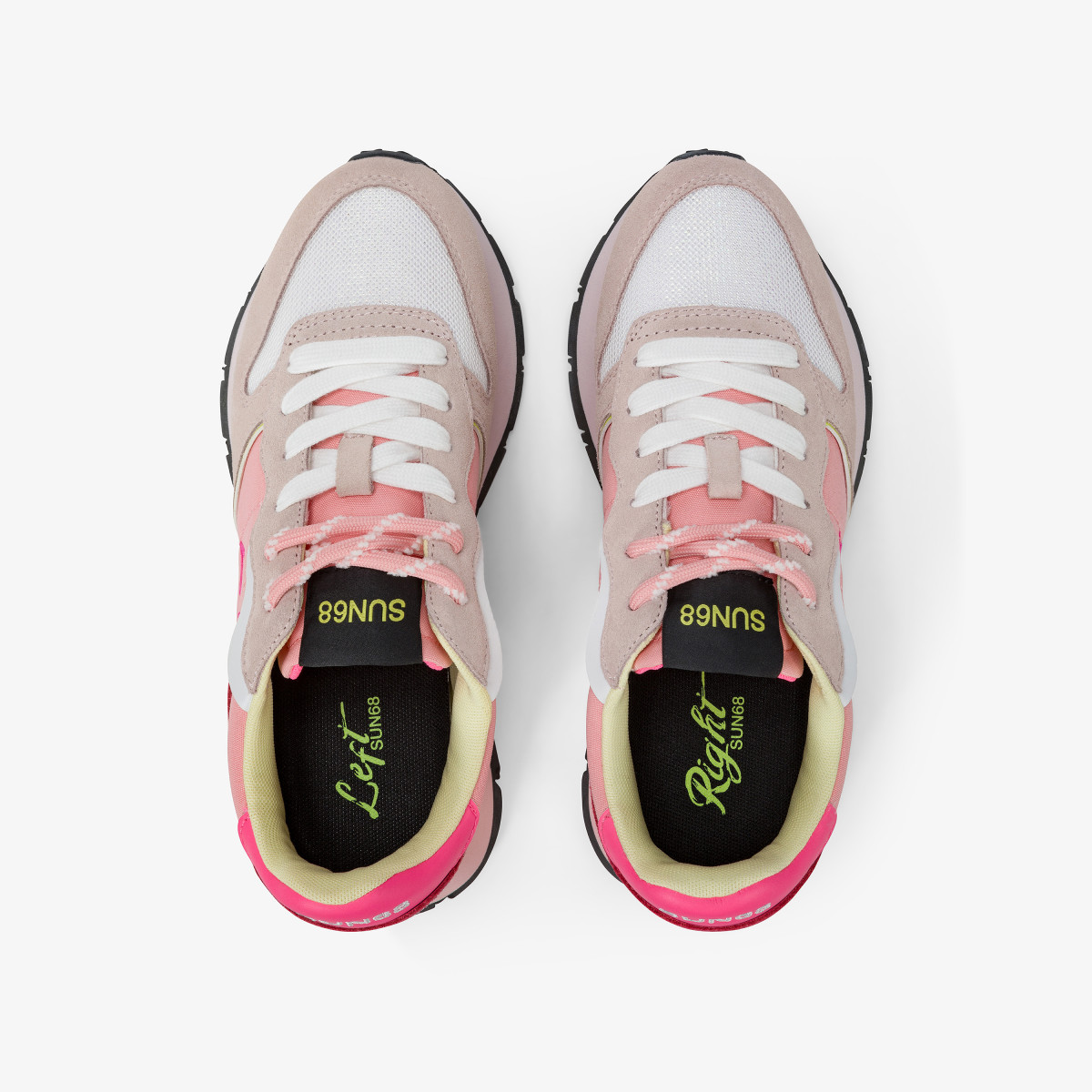 Ally Color Explosion porcelain suede and nylon sneaker