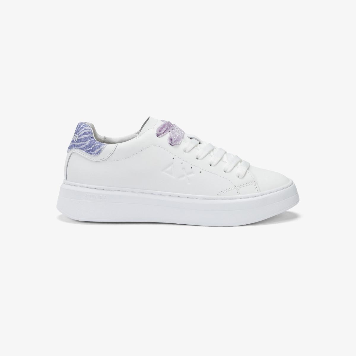GRACE LEATHER WHITE/LILLA