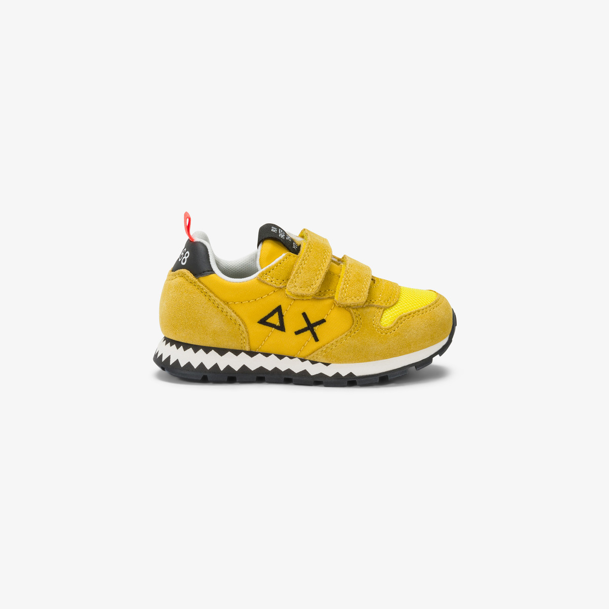 Boys’ Tom Snake yellow nylon and suede sneaker