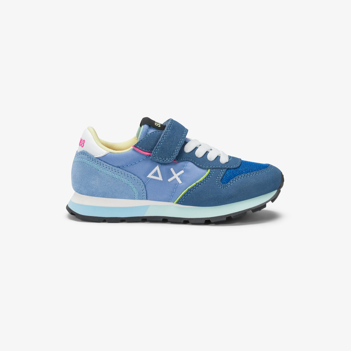 Sneaker Girl's Ally Color Explosion in suede e nylon avio