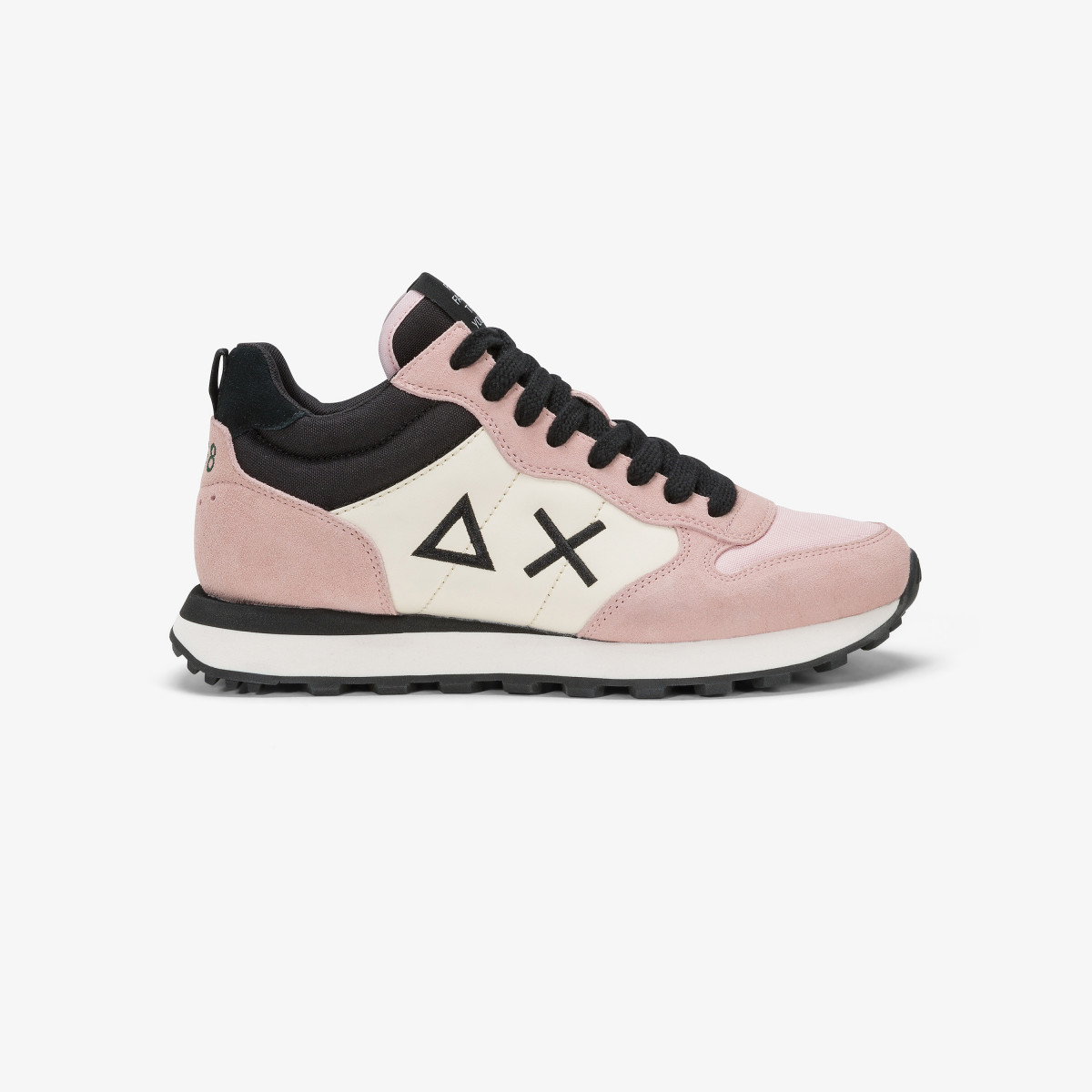 Tom 2.0 Colour nylon and suede mid-top sneaker PINK