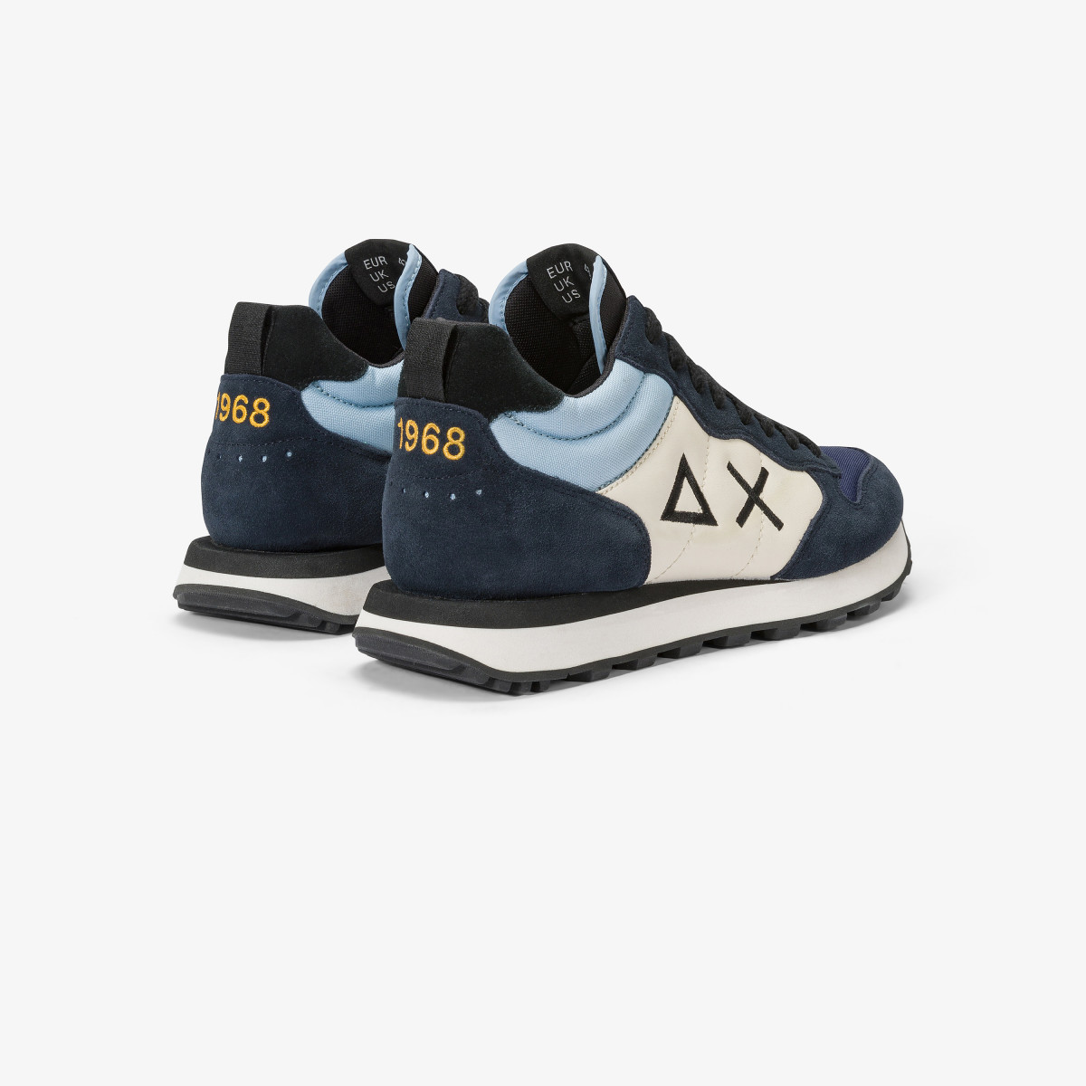 Sneaker mid top Tom 2.0 Color in nylon e suede NAVY BLUE