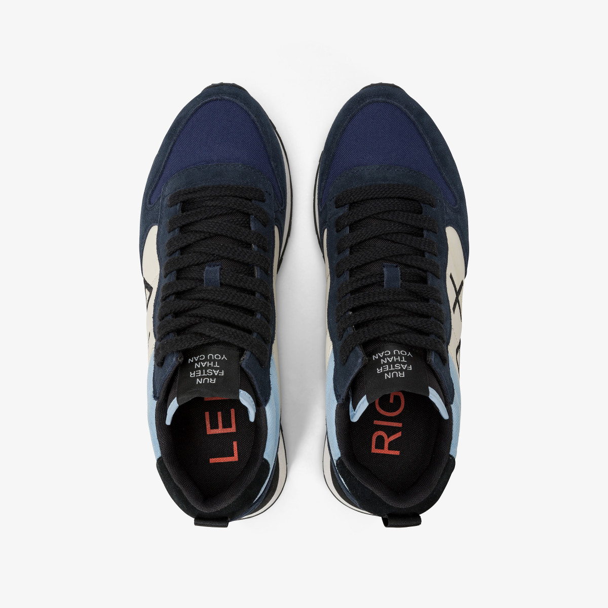 Sneaker mid top Tom 2.0 Color in nylon e suede NAVY BLUE
