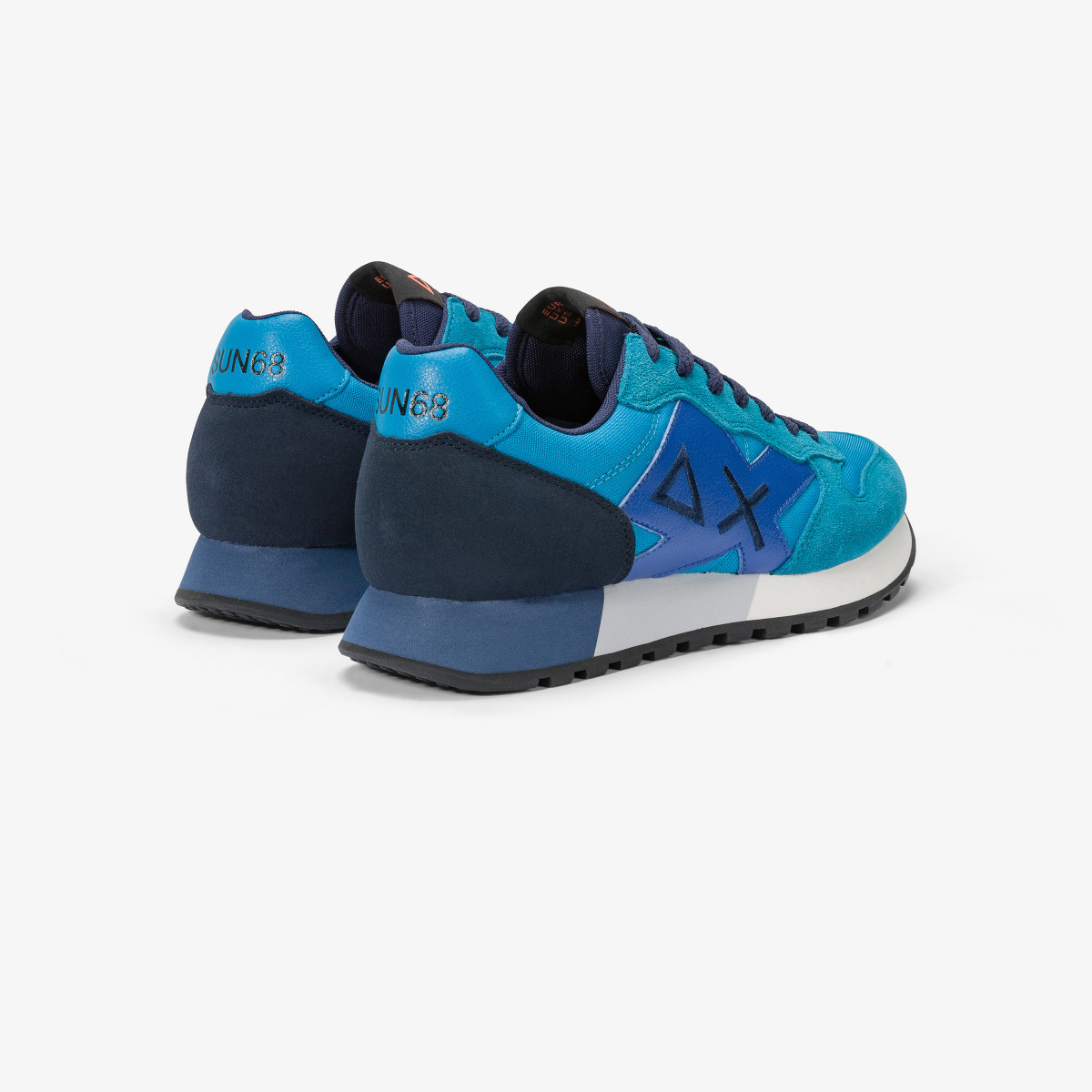 Jaki nylon and suede sneaker TURQUOISE