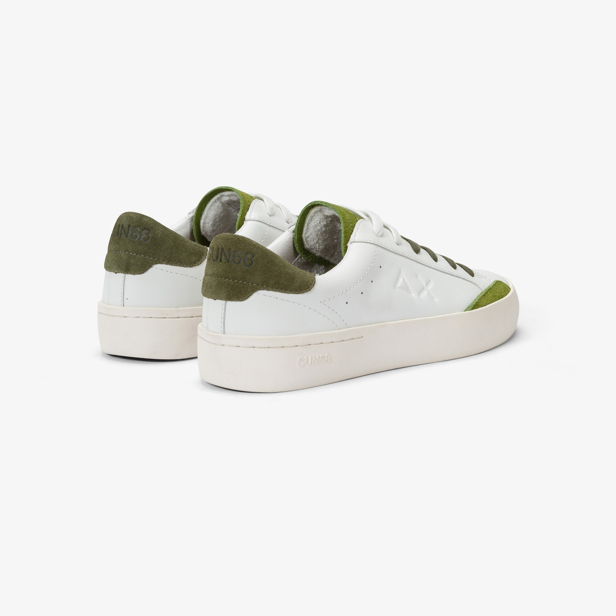 Sneaker Street in pelle MILITARE SCURO