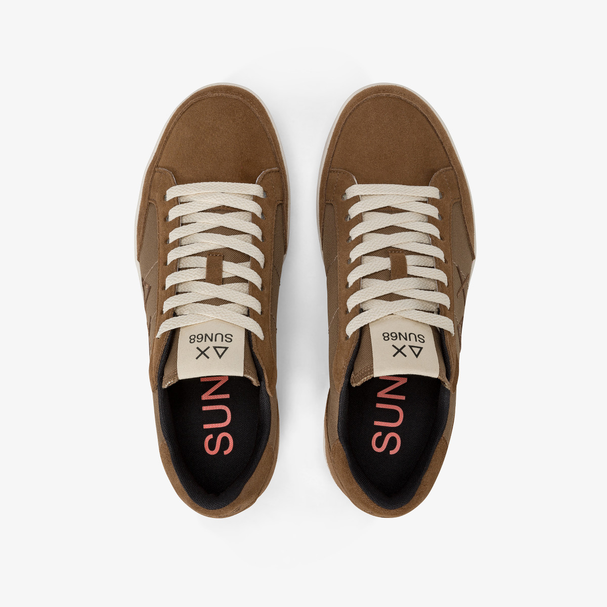 Genius nylon and suede sneaker FOX