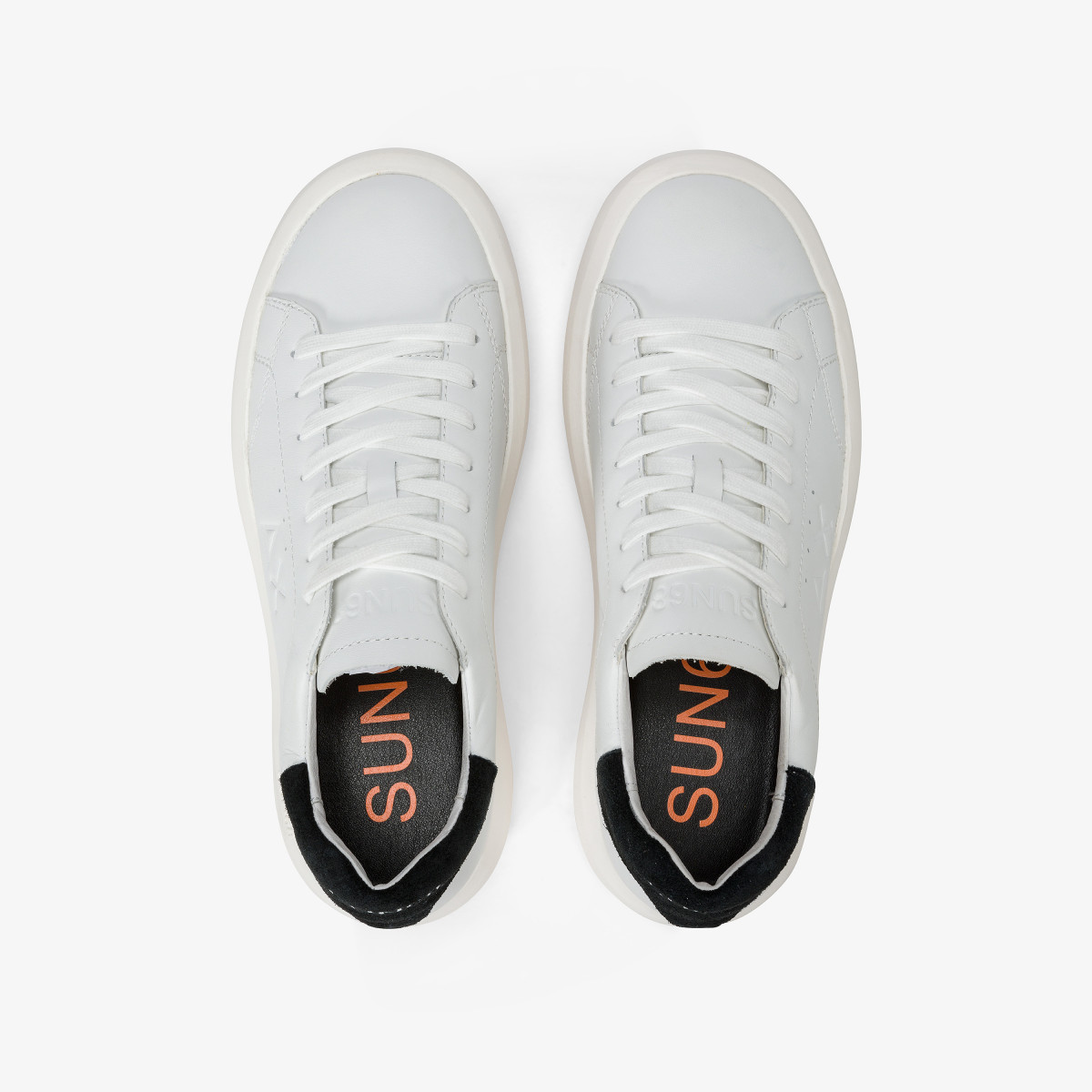 Big Boy leather sneaker WHITE/BLACK