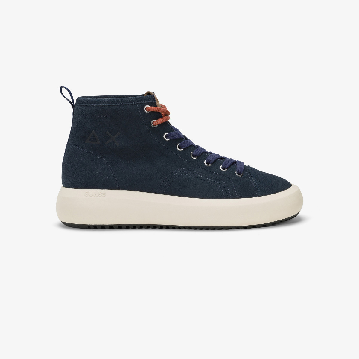 Sun 68 Sneaker Mid Top Big Boy In Suede - Uomo