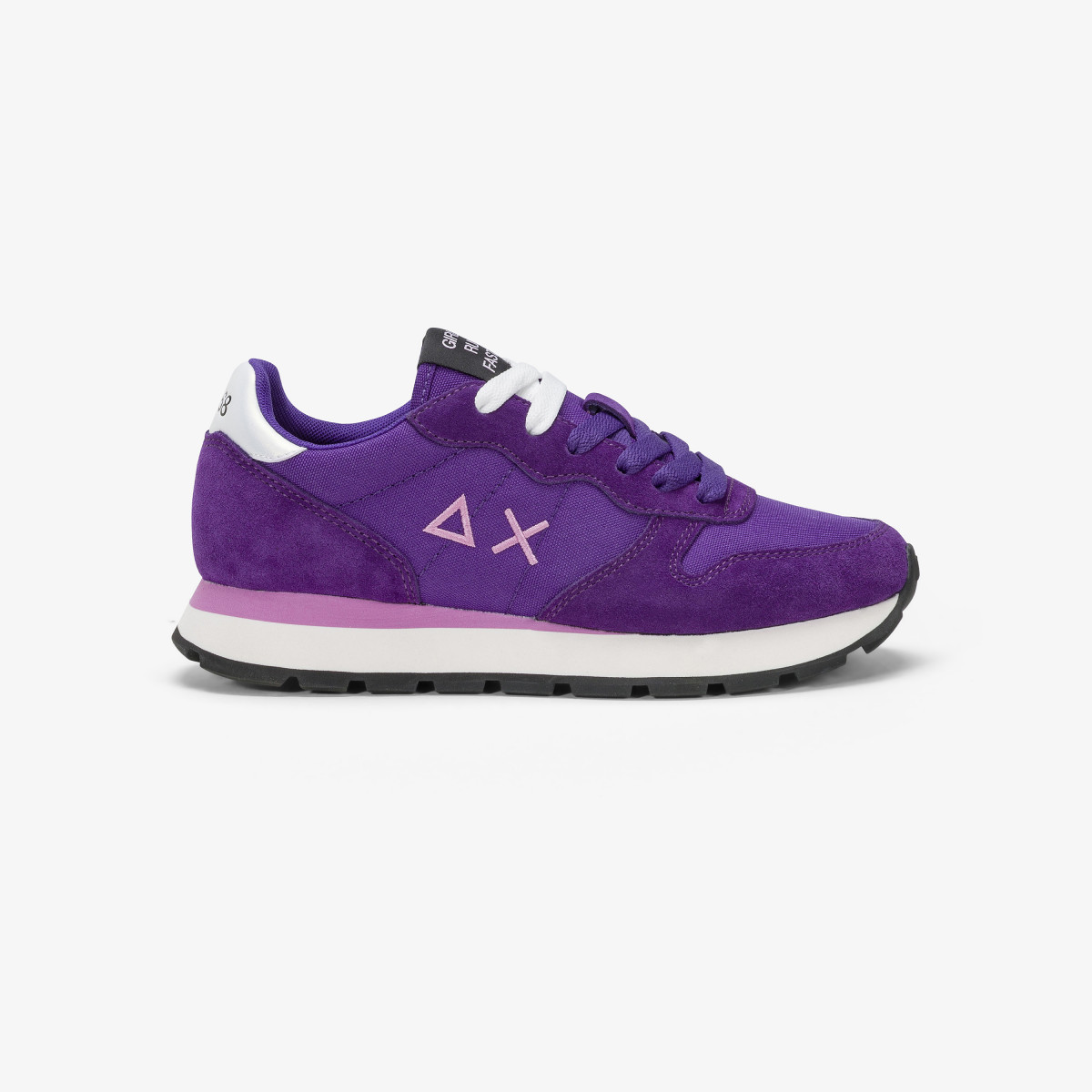 Ally suede and nylon sneaker VIOLET