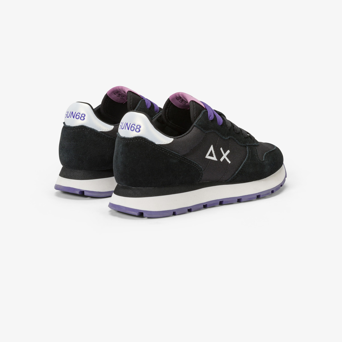 Ally suede and nylon sneaker BLACK