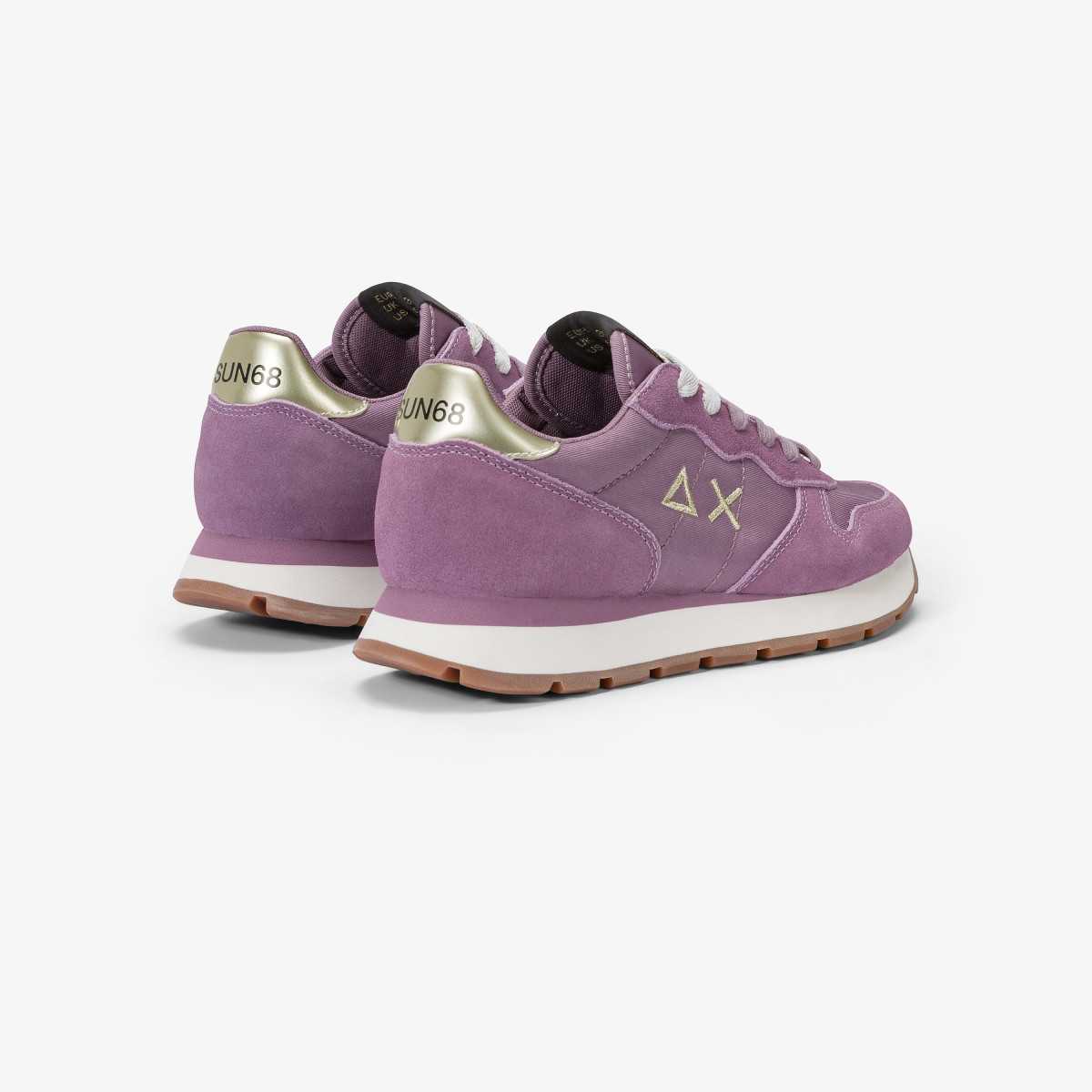 Sneaker Ally Gold Silver in suede e nylon MALVA