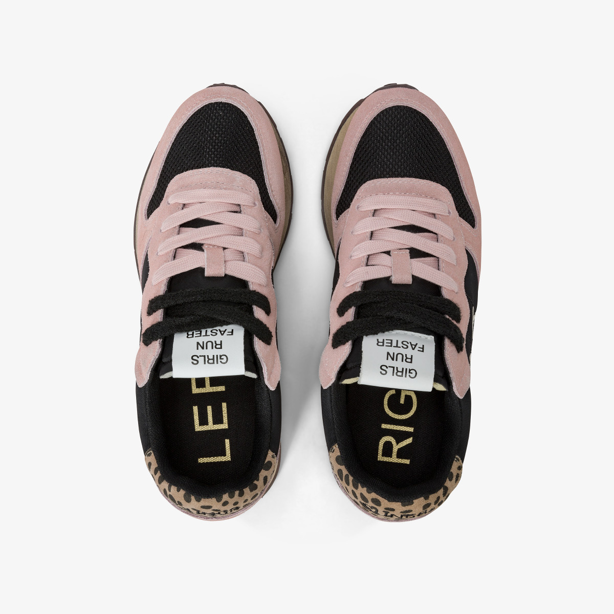 Sneaker Ally Vintage in suede e nylon ROSA