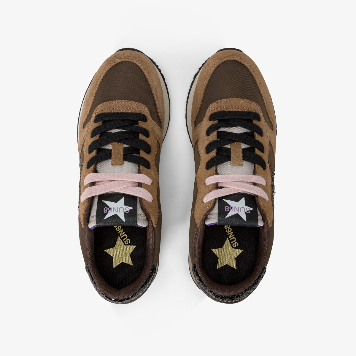 STARGIRL GLITTER LOGO MARRONE