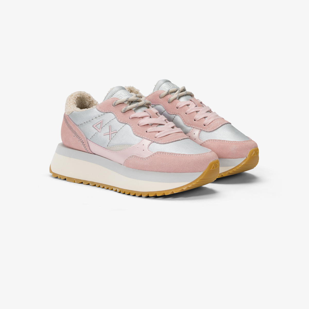 Sneaker Big Ally Winter in suede e nylon ROSA
