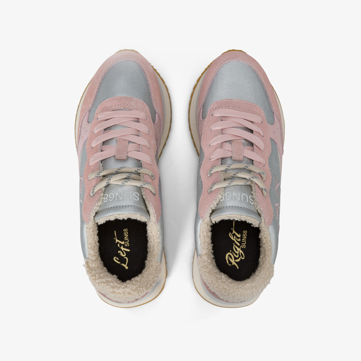 Sneaker Big Ally Winter in suede e nylon ROSA