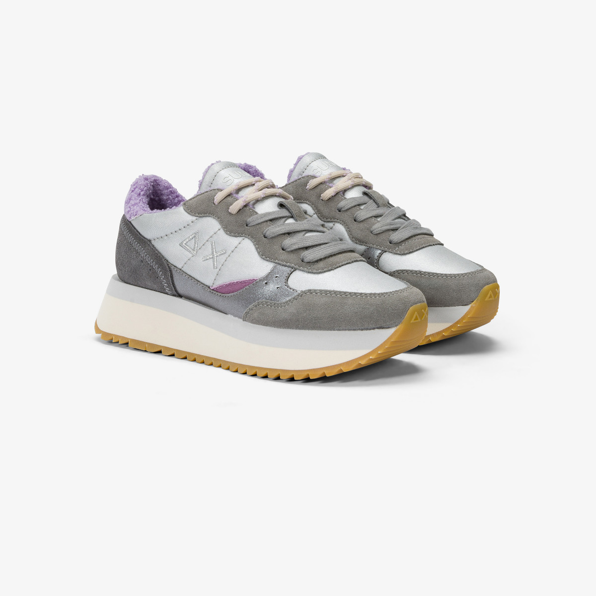 Sneaker Big Ally Winter in suede e nylon GRIGIO MEDIO