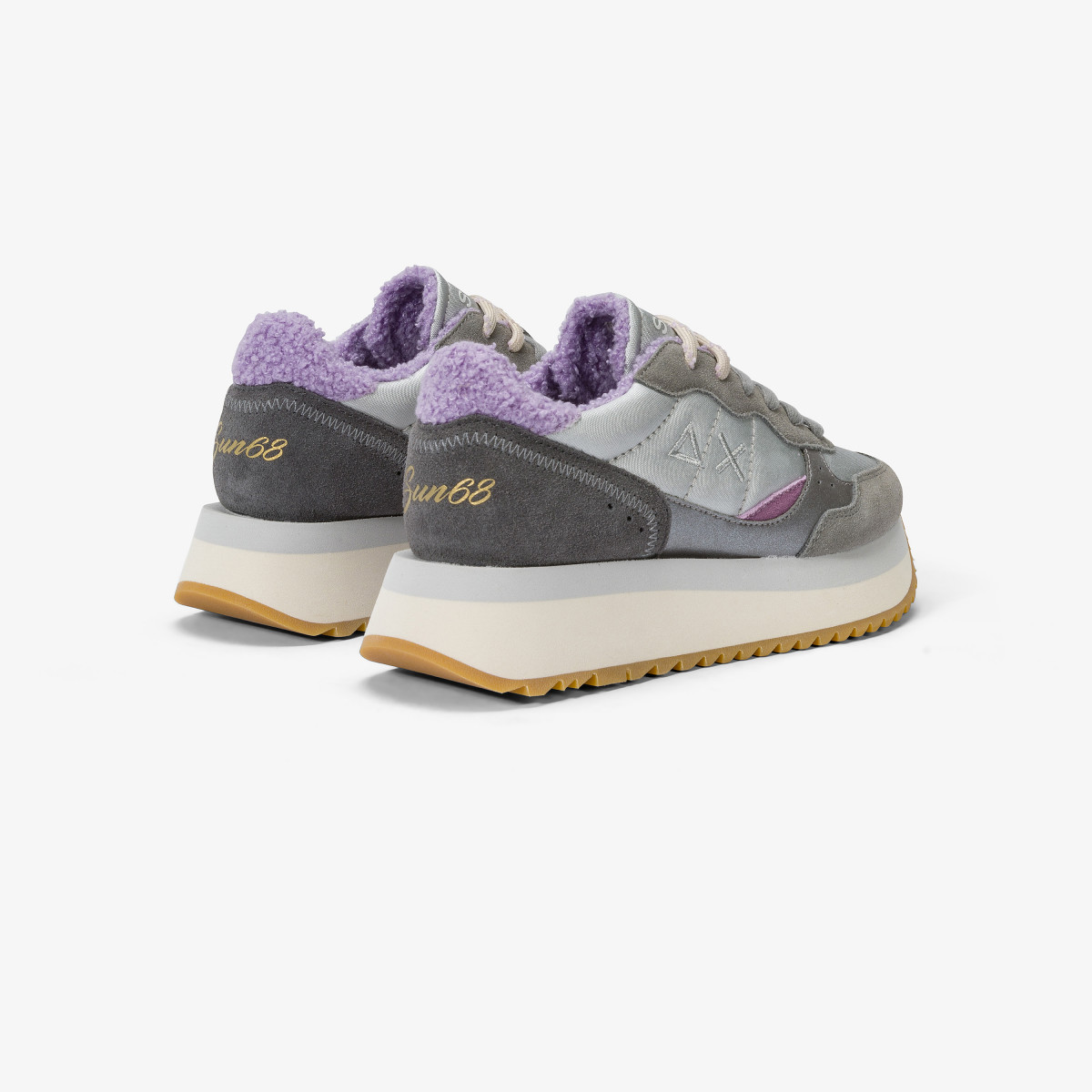 Sneaker Big Ally Winter in suede e nylon GRIGIO MEDIO
