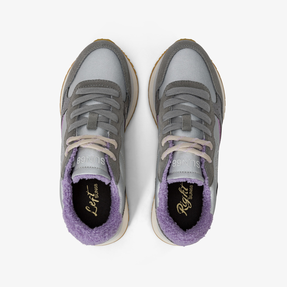 Sneaker Big Ally Winter in suede e nylon GRIGIO MEDIO
