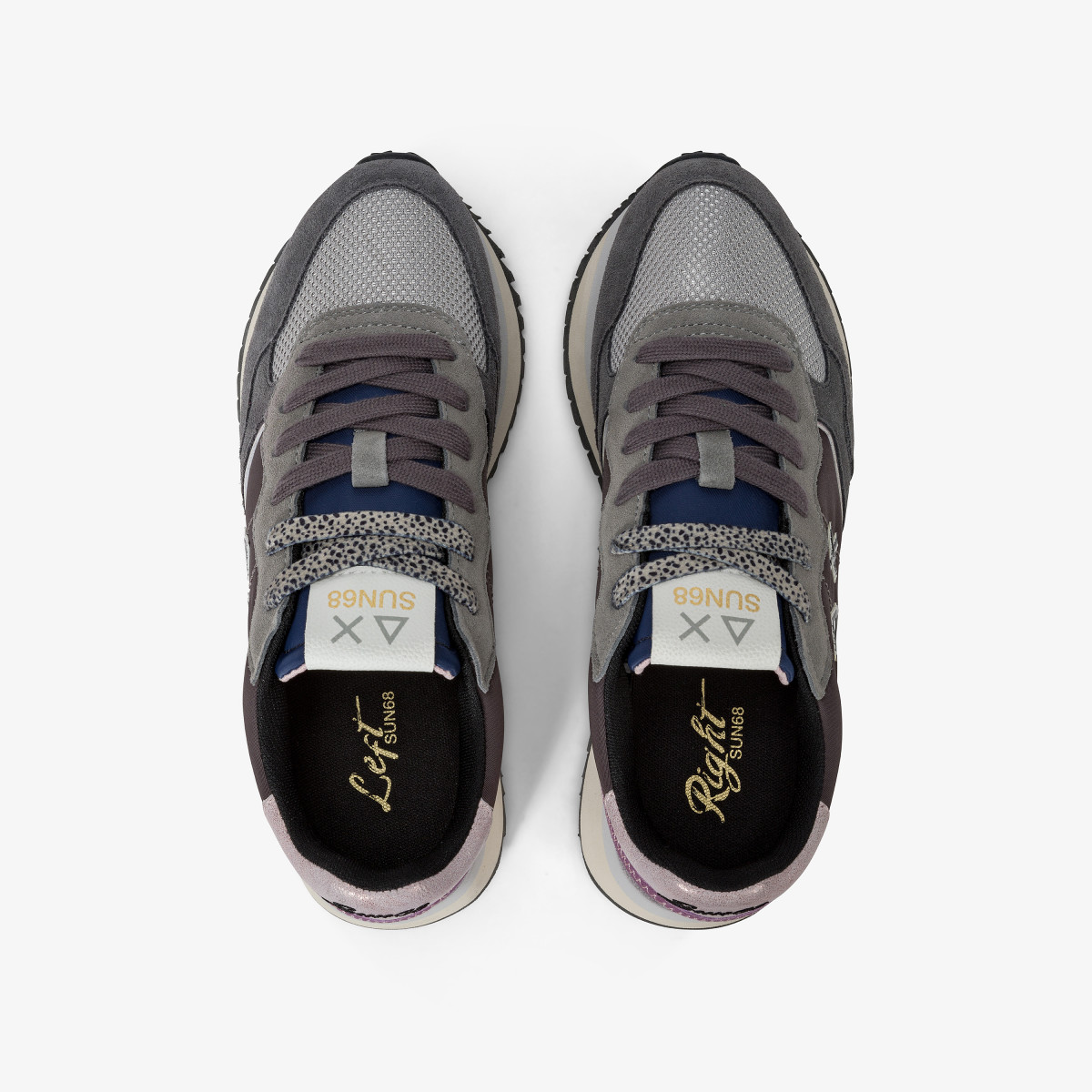 Sneaker Big Ally in nylon e suede GRIGIO SCURO