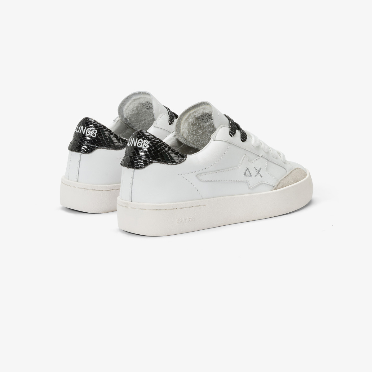 Katy leather sneaker WHITE/BLACK