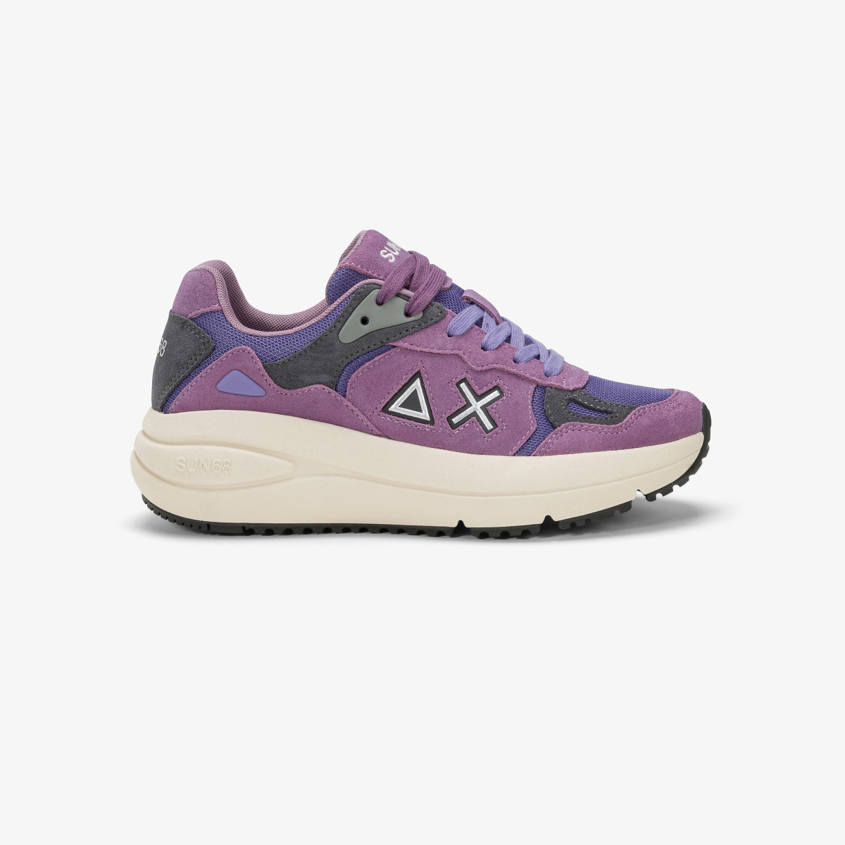 Sneaker Venus in suede e mesh MALVA