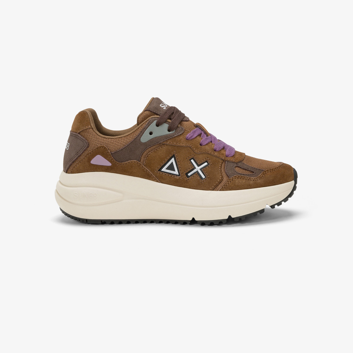 Sneaker Venus in suede e mesh VOLPE