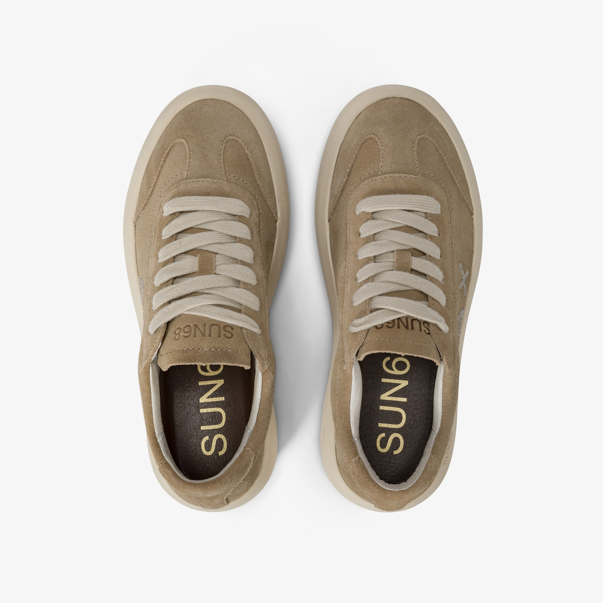 Sneaker Juno in suede BEIGE SCURO