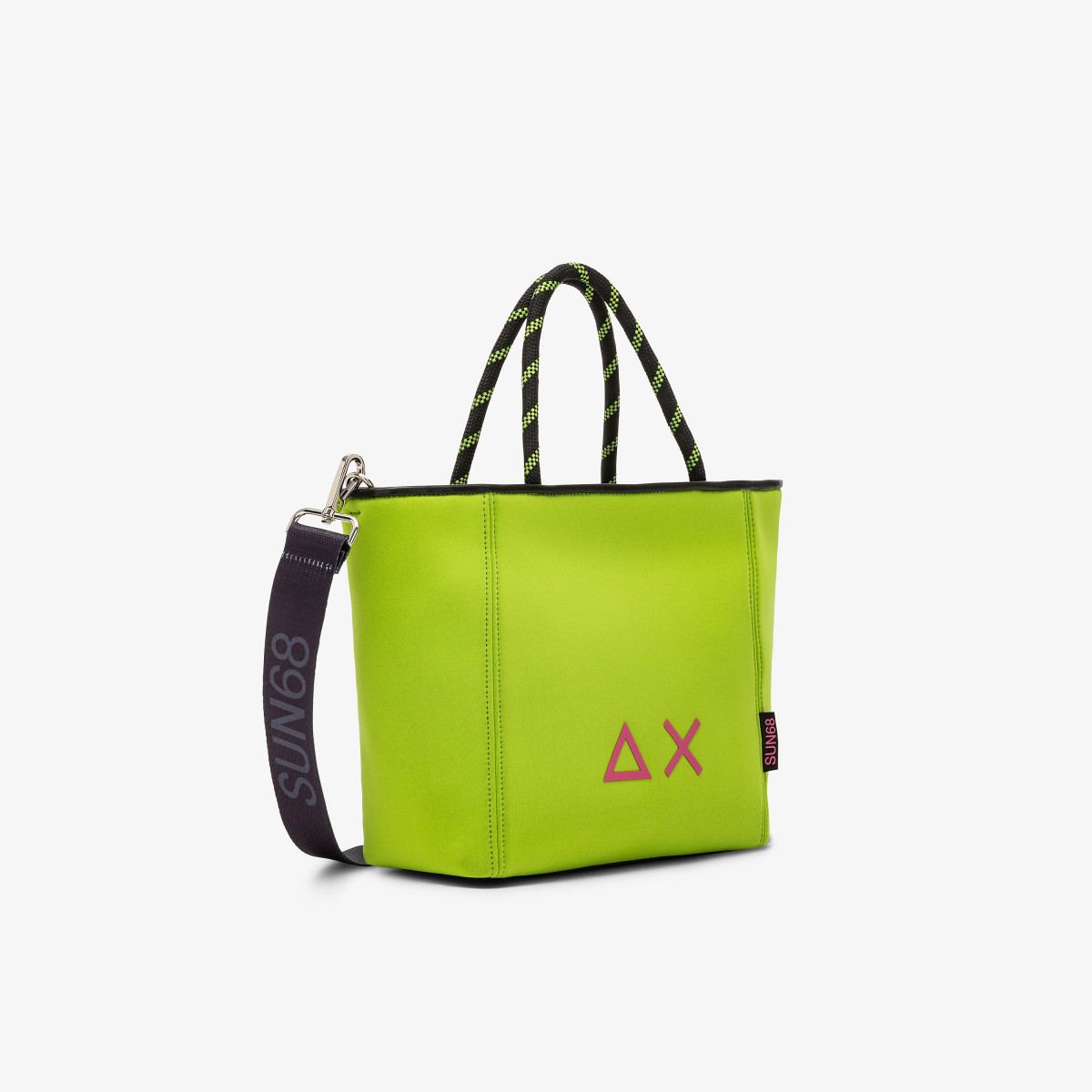 Shopping bag Jacqueline in scuba LIME