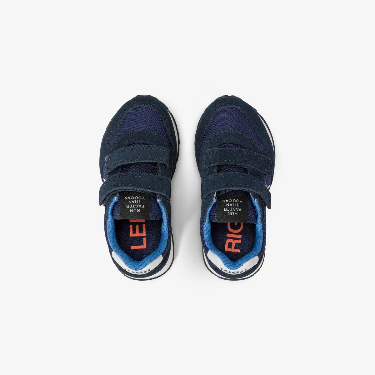 Sneaker Boy's Tom in nylon e suede NAVY BLUE