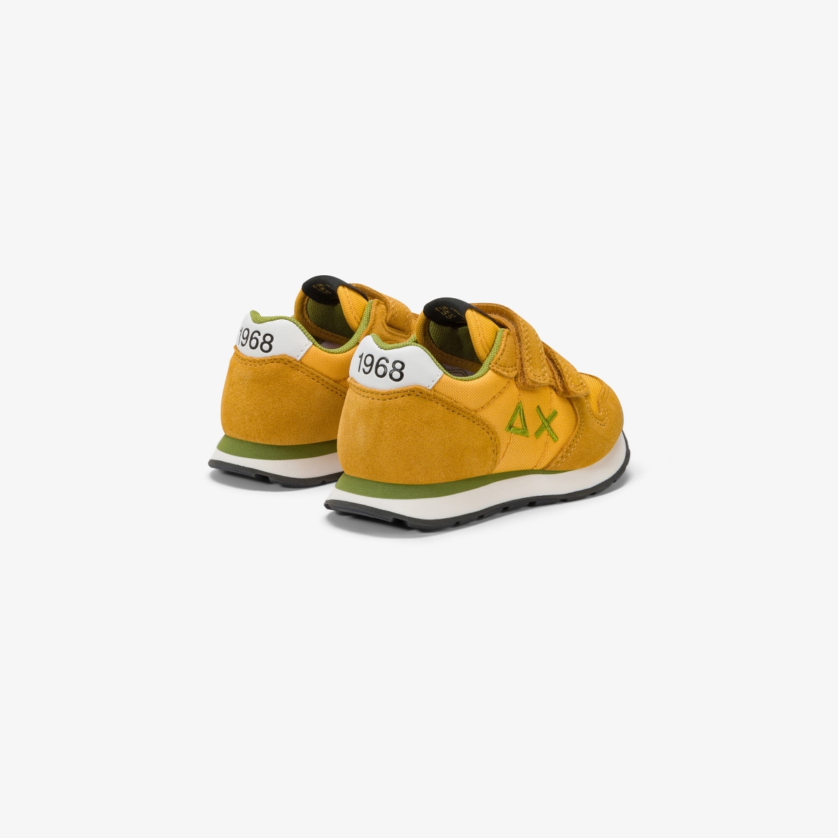 Boys’ Tom nylon and suede sneaker YELLOW