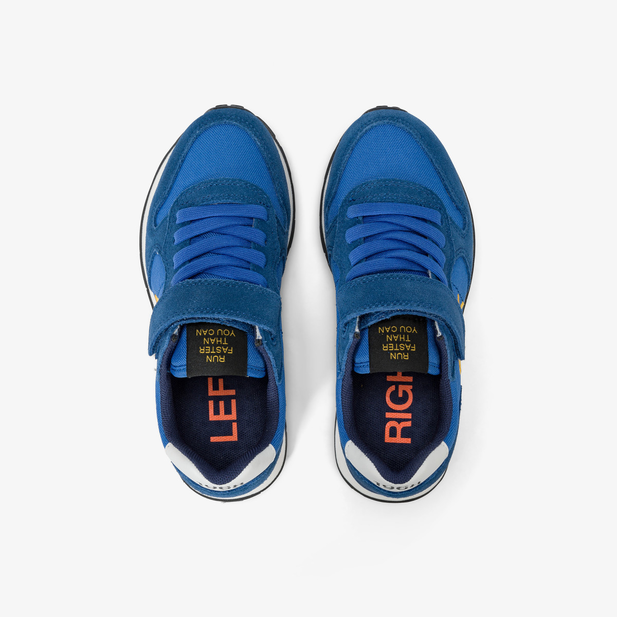 Boys’ Tom nylon and suede sneaker ROYAL