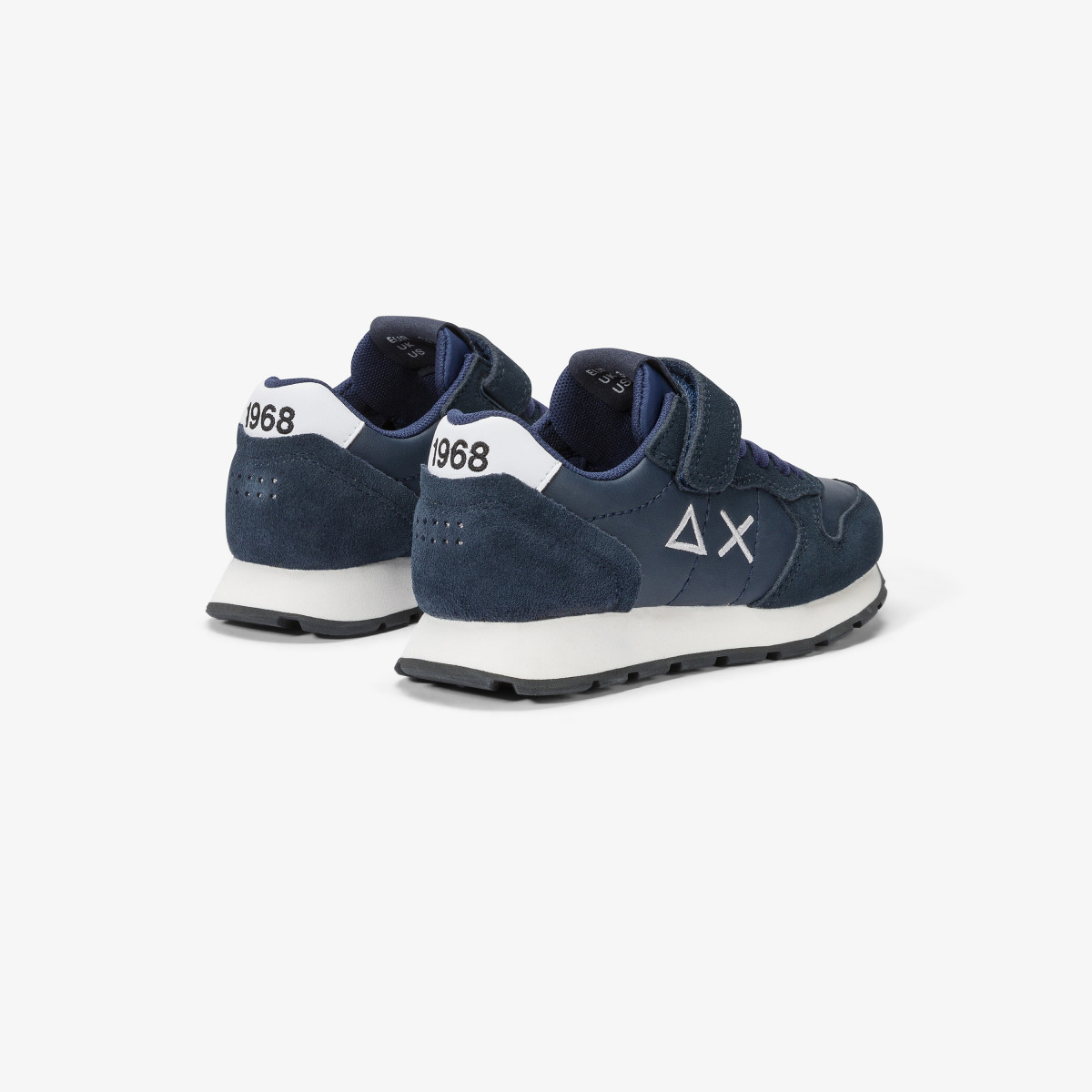 Boys’ Tom Classic nylon and suede sneaker NAVY BLUE