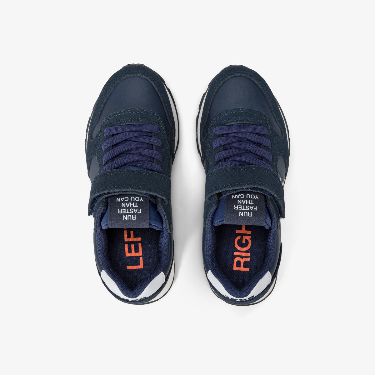 Boys’ Tom Classic nylon and suede sneaker NAVY BLUE