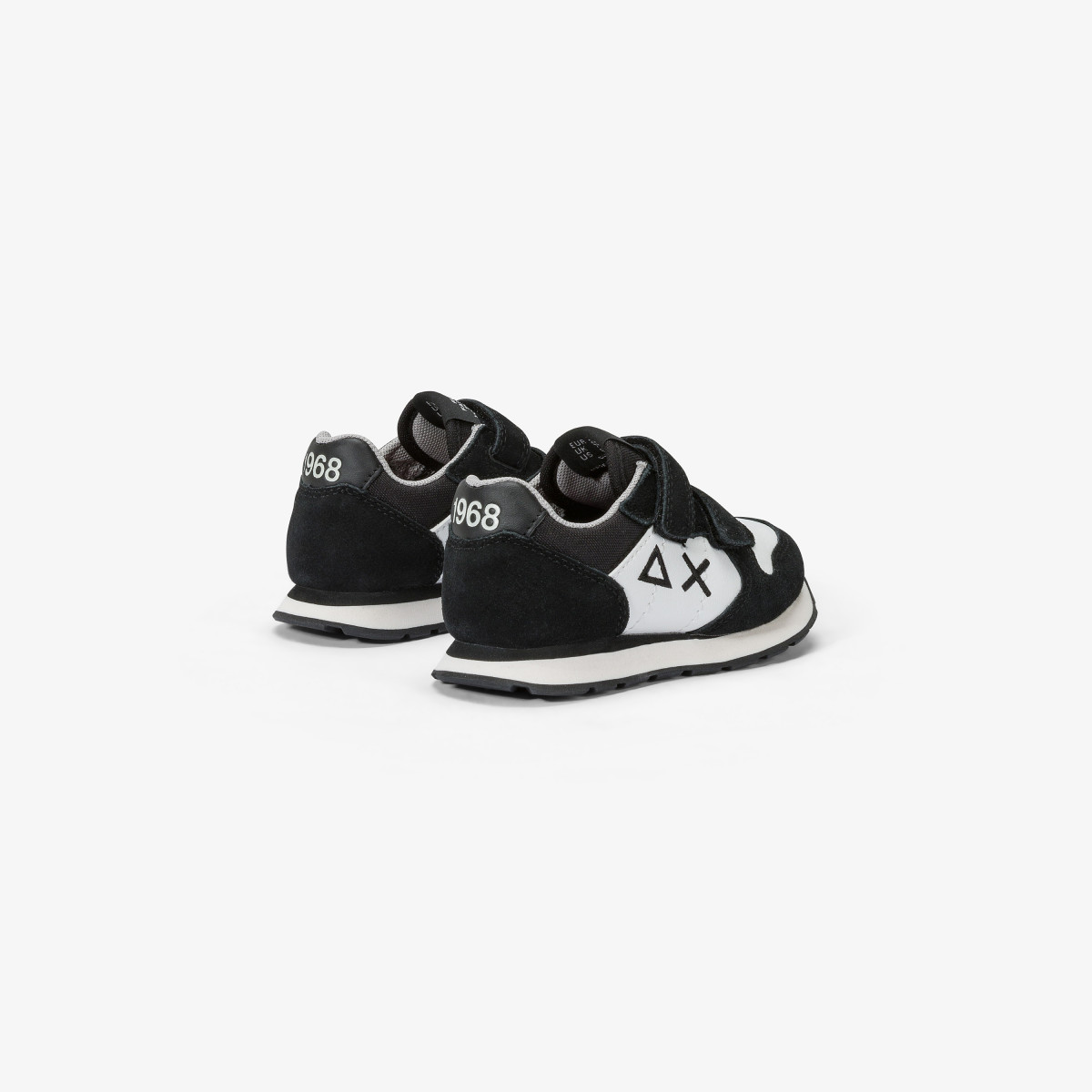 Boys’ Tom Color nylon, suede and leather sneaker BLACK