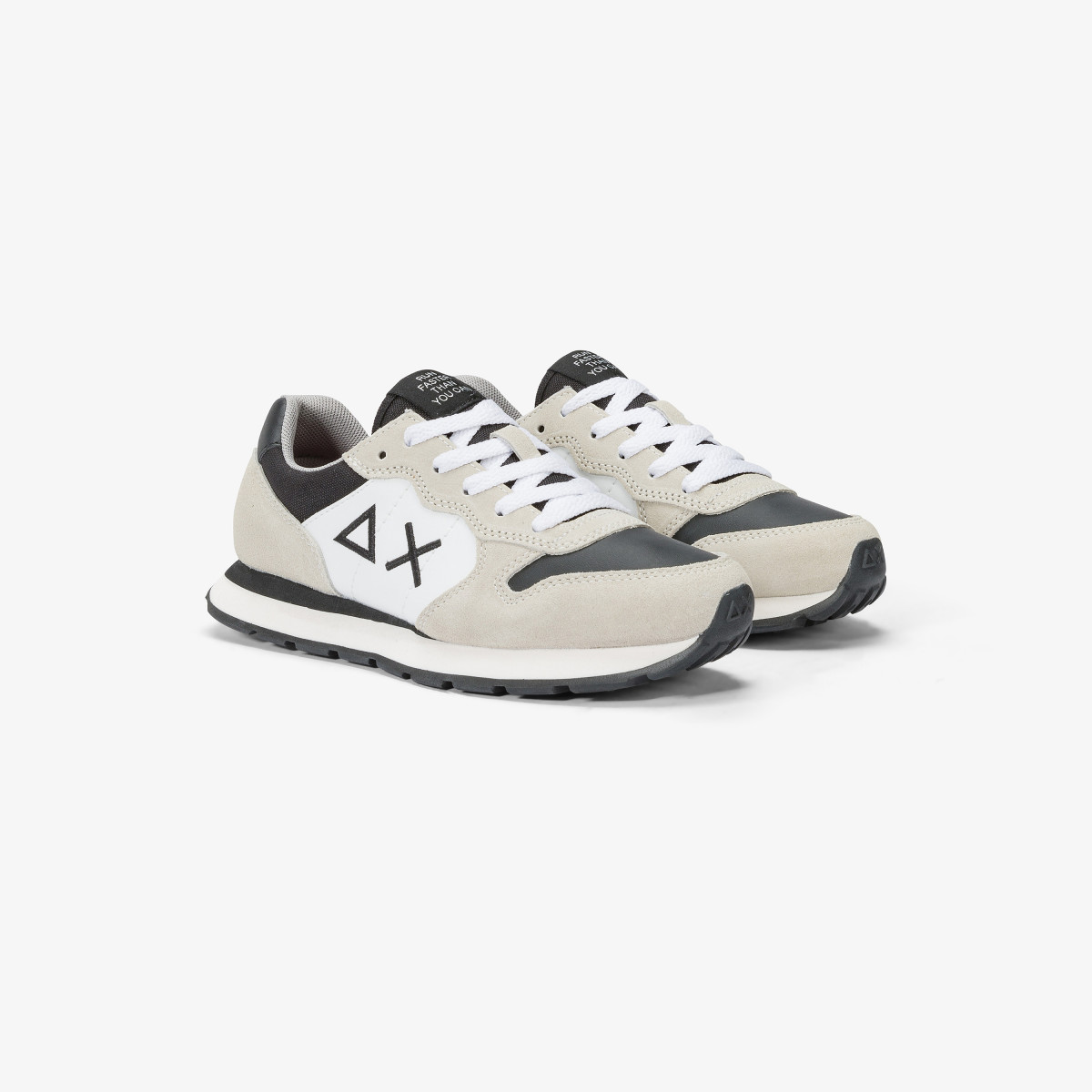 Sneaker Boy's Tom Color in nylon, suede e pelle BIANCO