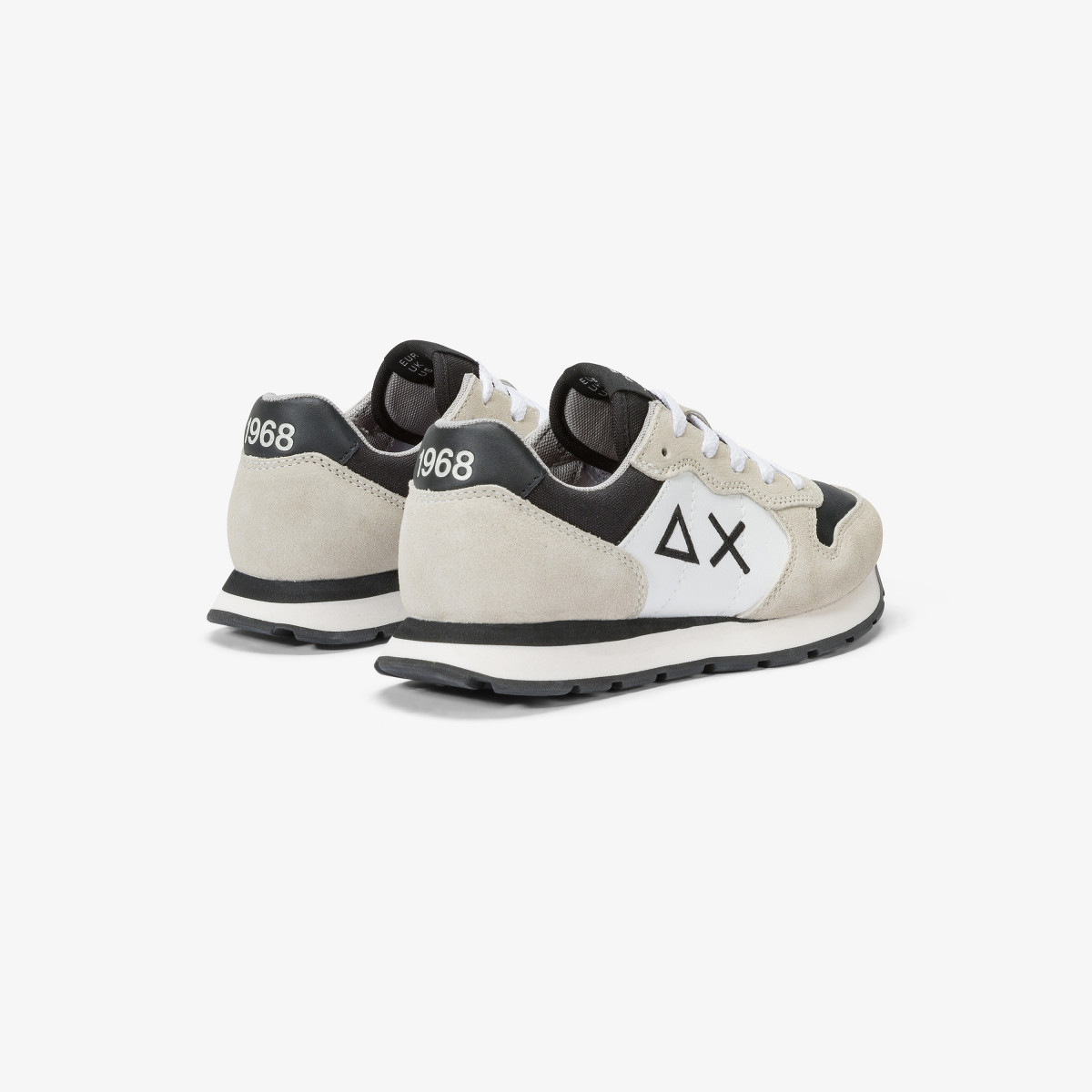 Sneaker Boy's Tom Color in nylon, suede e pelle BIANCO