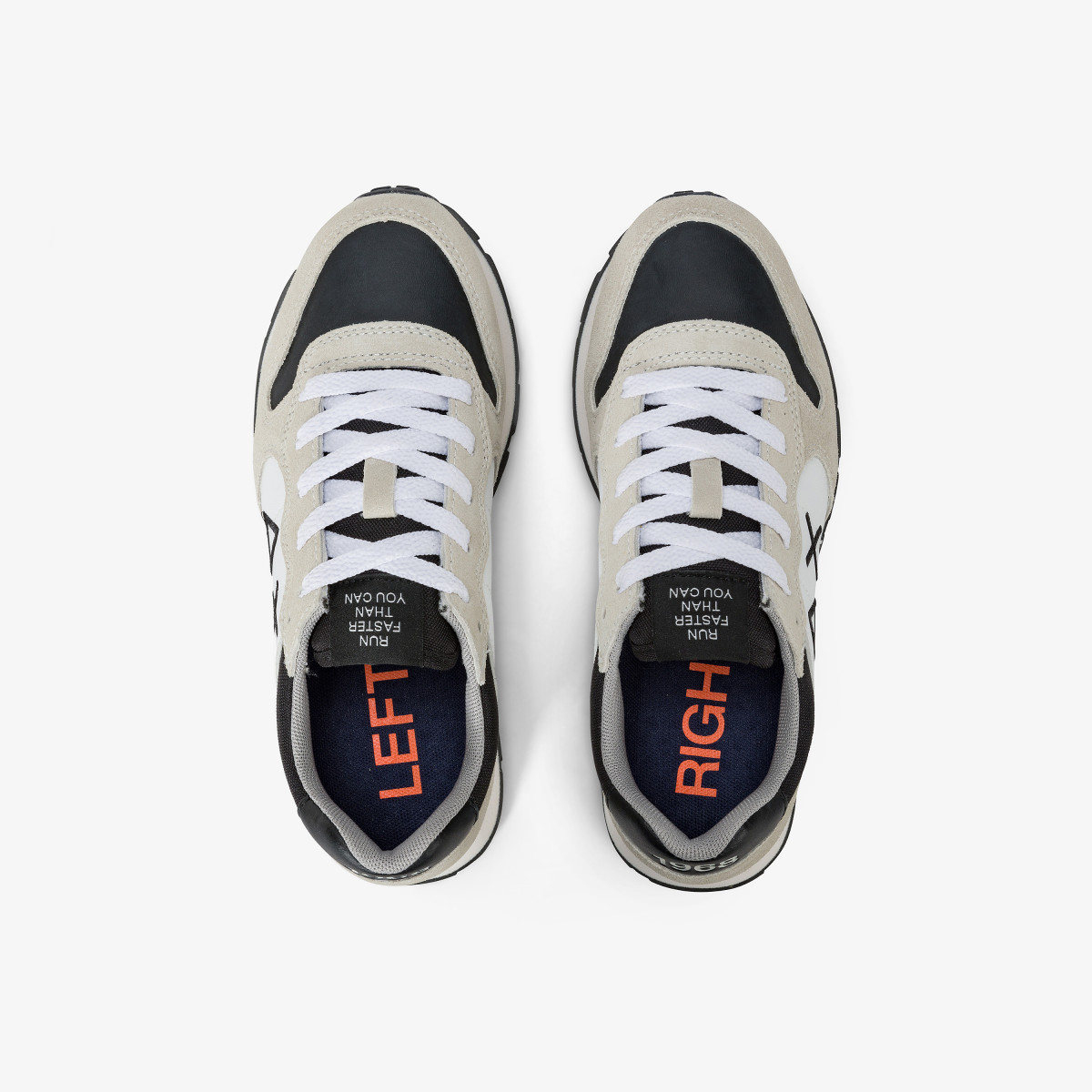 Sneaker Boy's Tom Color in nylon, suede e pelle BIANCO