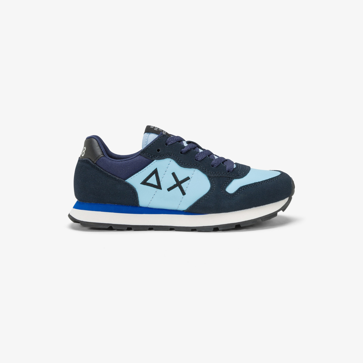 Sneaker Boy's Tom Color in nylon, suede e pelle NAVY BLUE