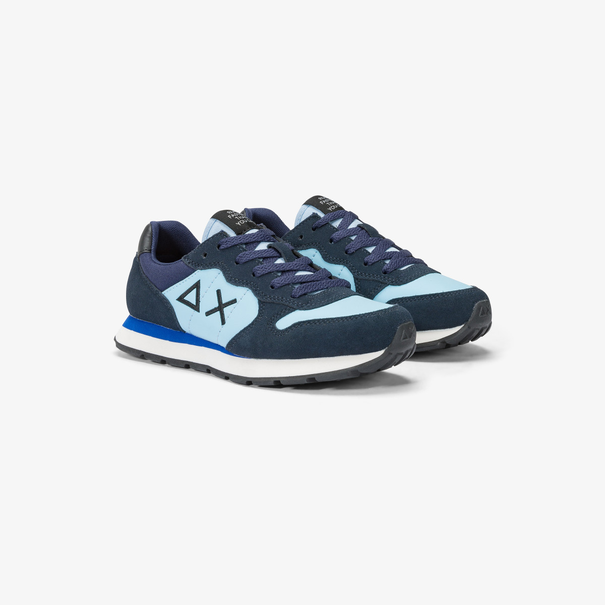 Sneaker Boy's Tom Color in nylon, suede e pelle NAVY BLUE