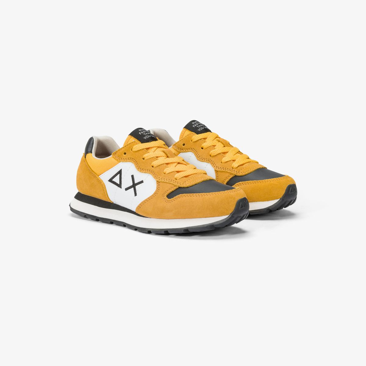 Sneaker Boy's Tom Color in nylon, suede e pelle GIALLO